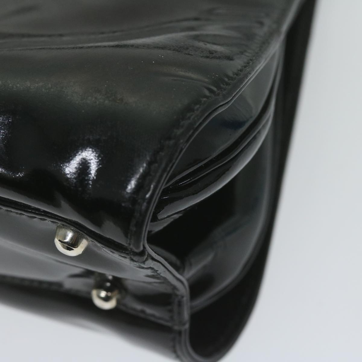 GUCCI Hand Bag Patent leather Black 000 781 0301 61691