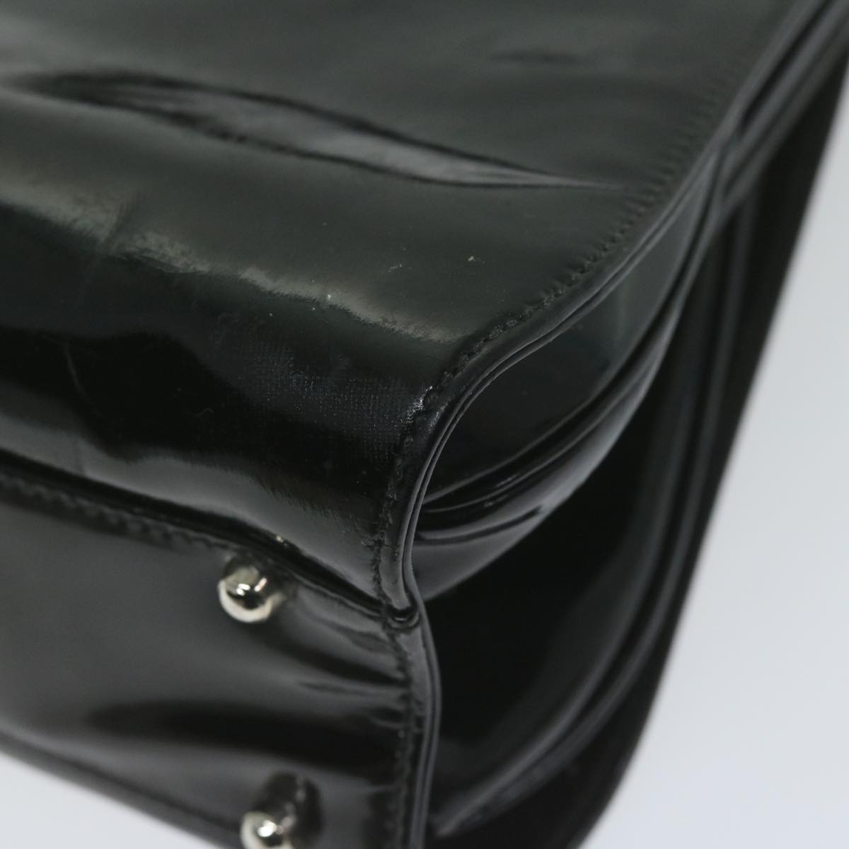 GUCCI Hand Bag Patent leather Black 000 781 0301 61691