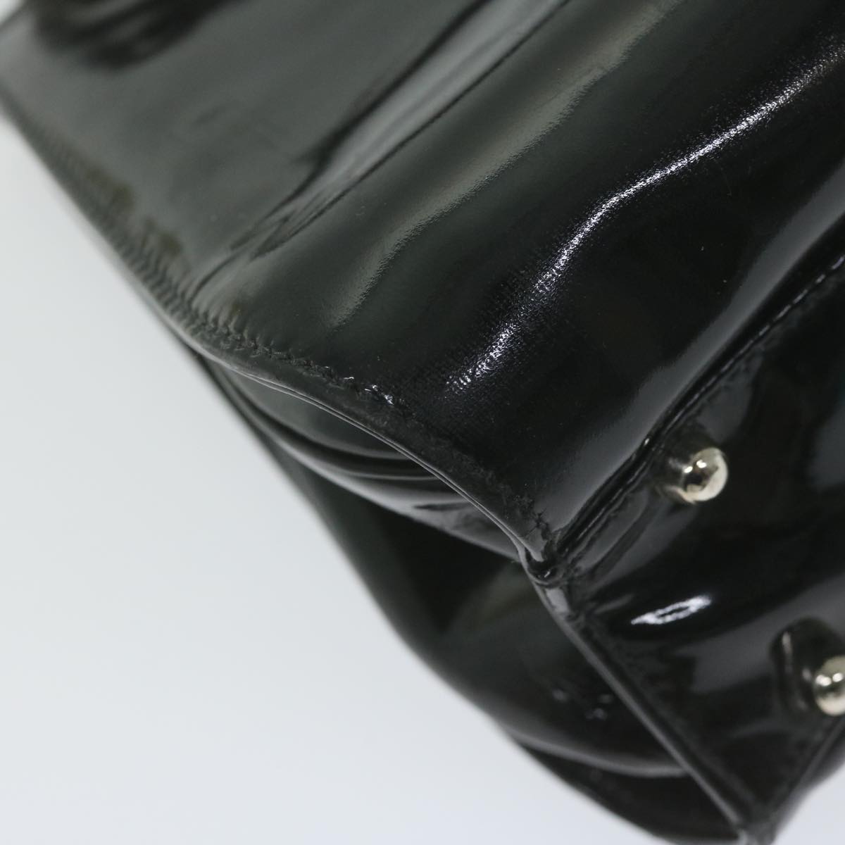 GUCCI Hand Bag Patent leather Black 000 781 0301 61691