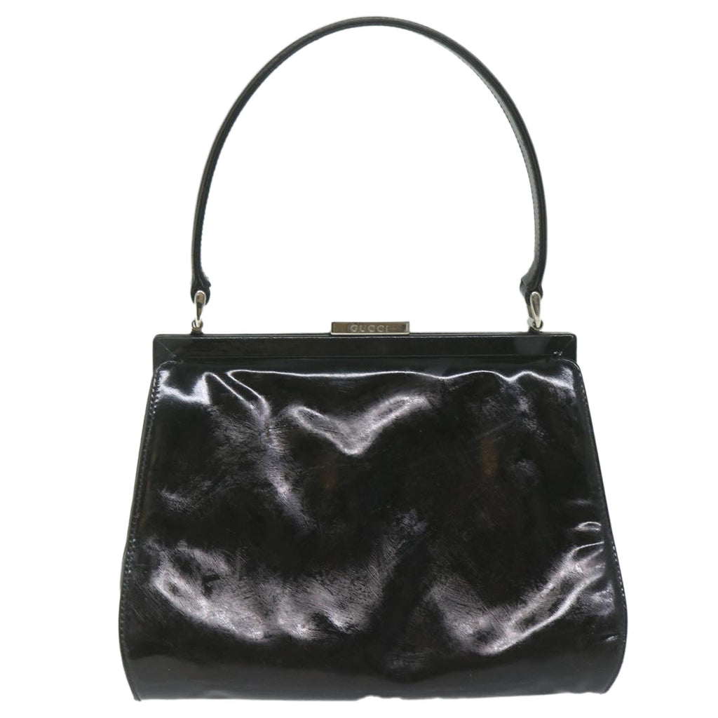 GUCCI Hand Bag Patent leather Black 000 781 0301 61691