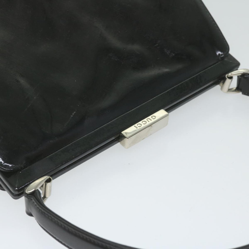 GUCCI Hand Bag Patent leather Black 000 781 0301 61691
