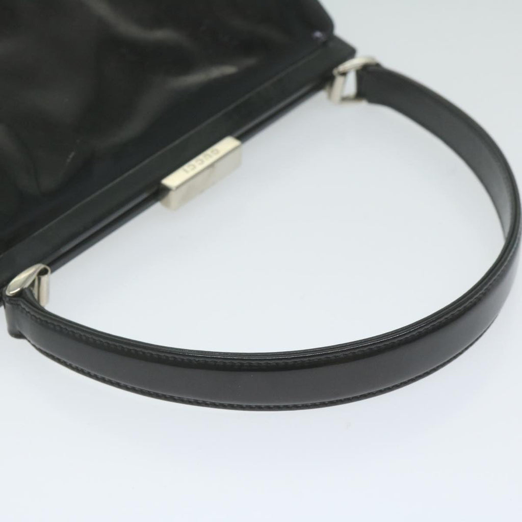 GUCCI Hand Bag Patent leather Black 000 781 0301 61691