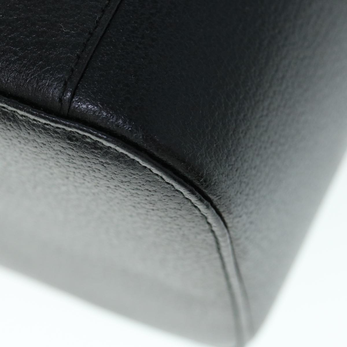 GUCCI Vanity Cosmetic Pouch Leather Black 039 1705 0710 61692