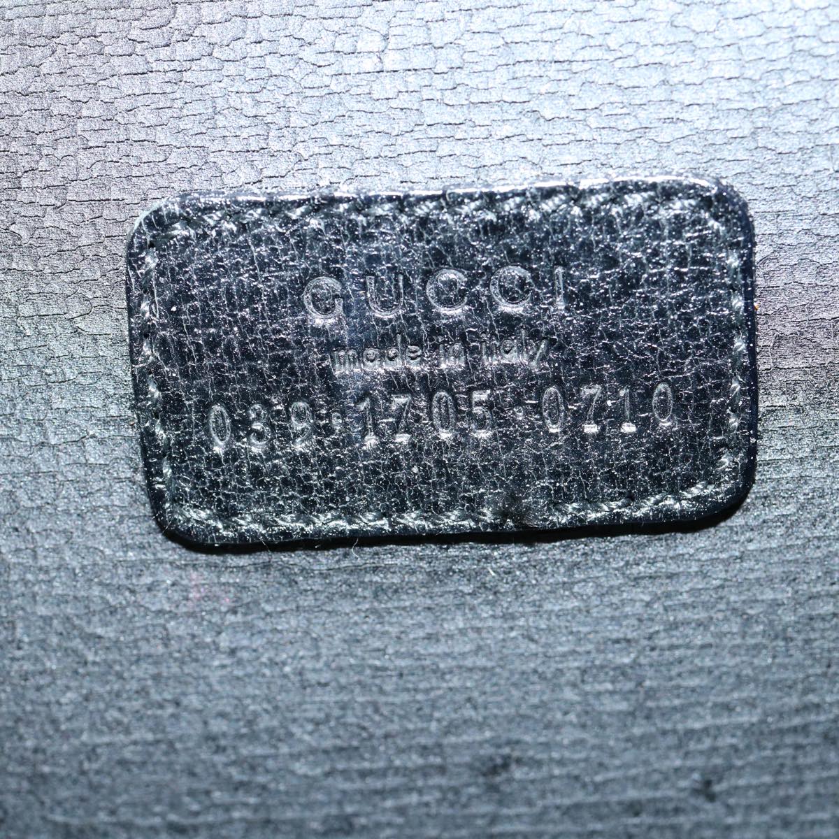 GUCCI Vanity Cosmetic Pouch Leather Black 039 1705 0710 61692
