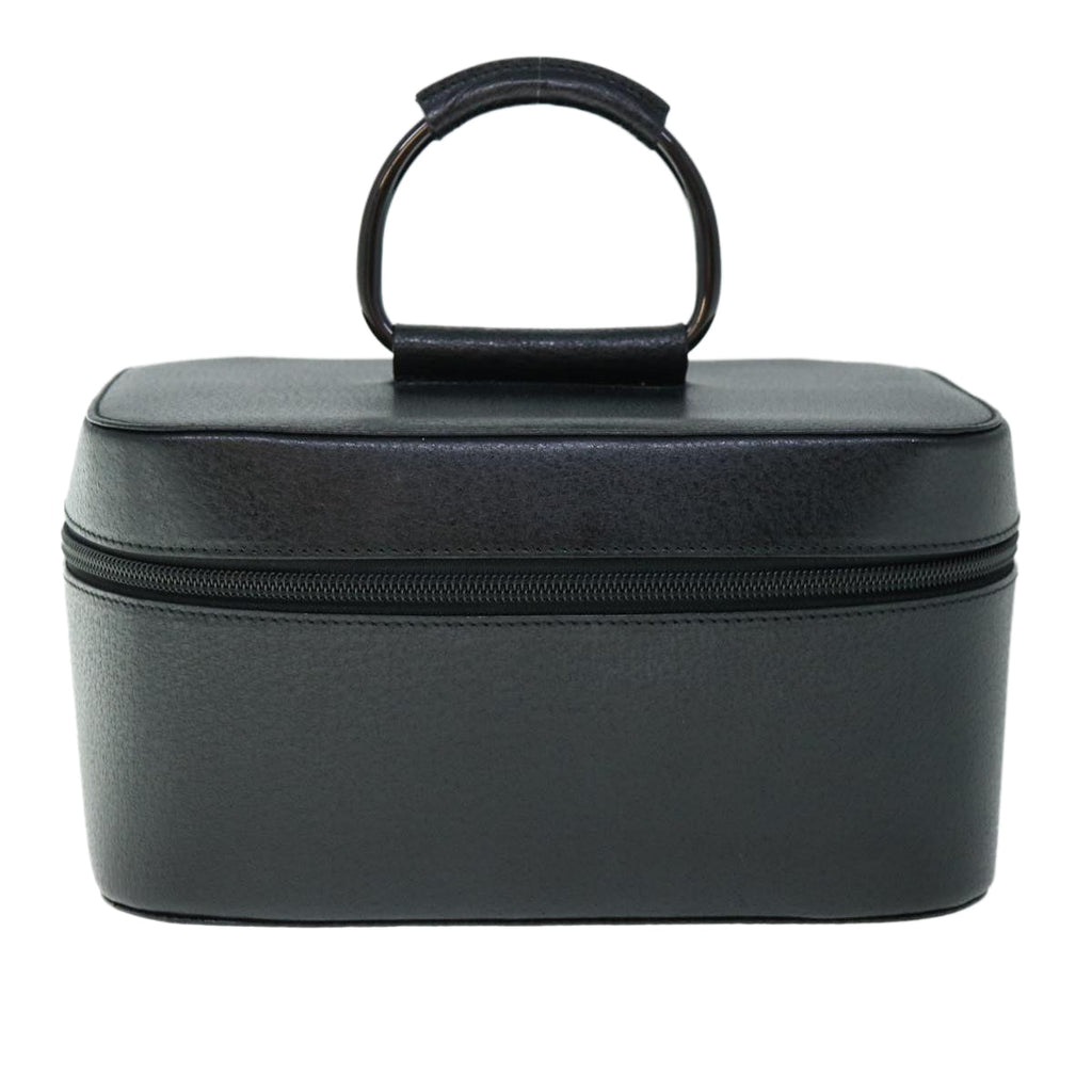 GUCCI Vanity Cosmetic Pouch Leather Black 039 1705 0710 61692