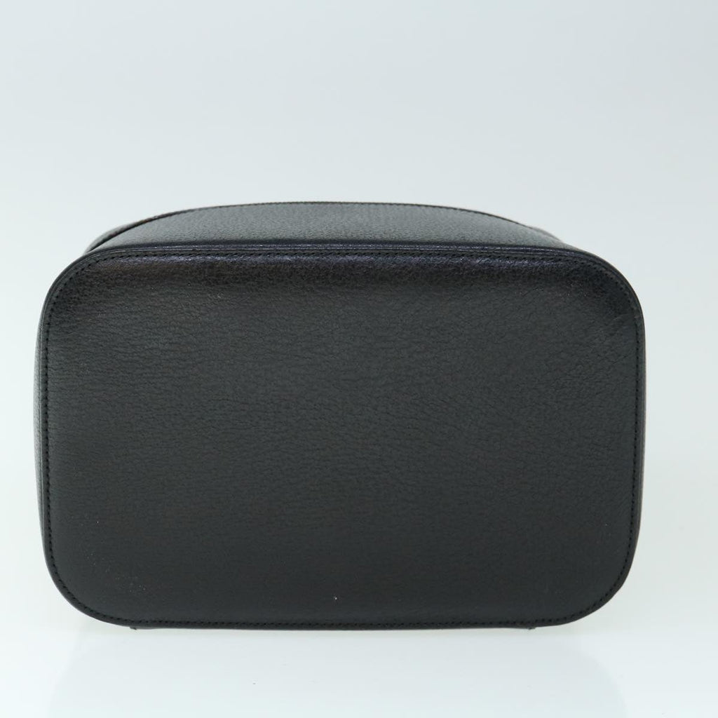 GUCCI Vanity Cosmetic Pouch Leather Black 039 1705 0710 61692