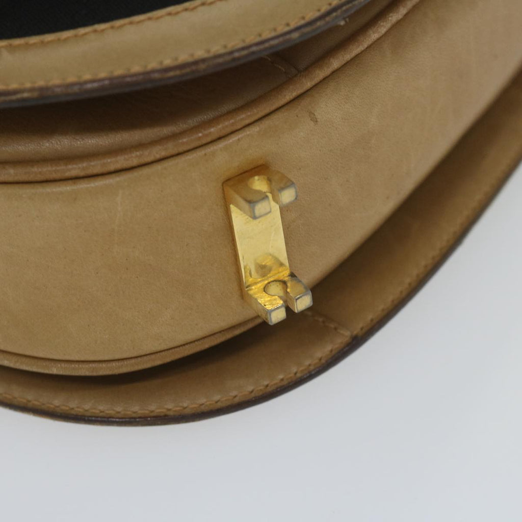 GUCCI Micro GG Canvas Shoulder Bag Black Beige 61694