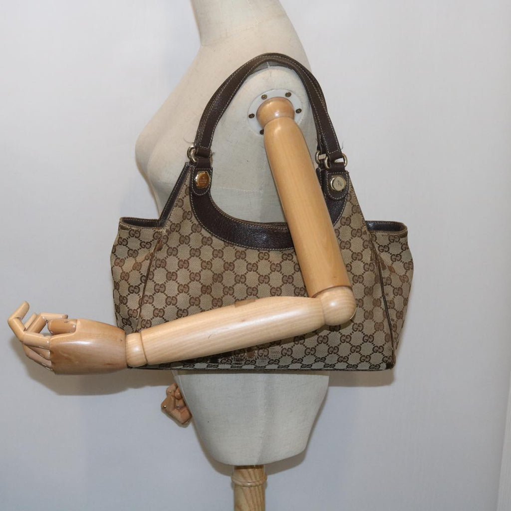 GUCCI GG Canvas Tote Bag Beige 61699