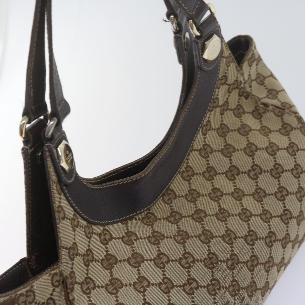 GUCCI GG Canvas Tote Bag Beige 61699