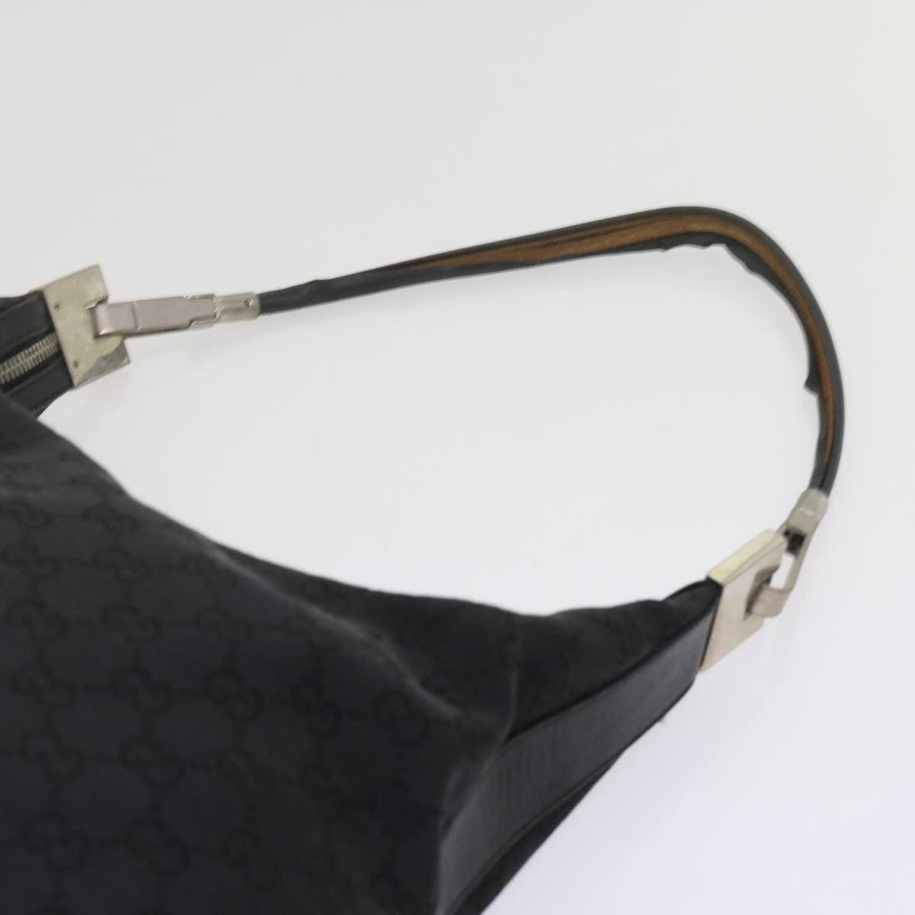 GUCCI GG Canvas Shoulder Bag Black 61700