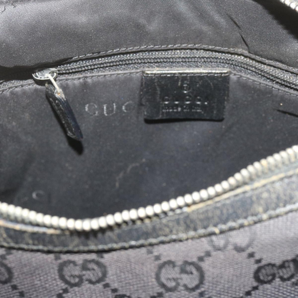 GUCCI GG Canvas Shoulder Bag Black 61700