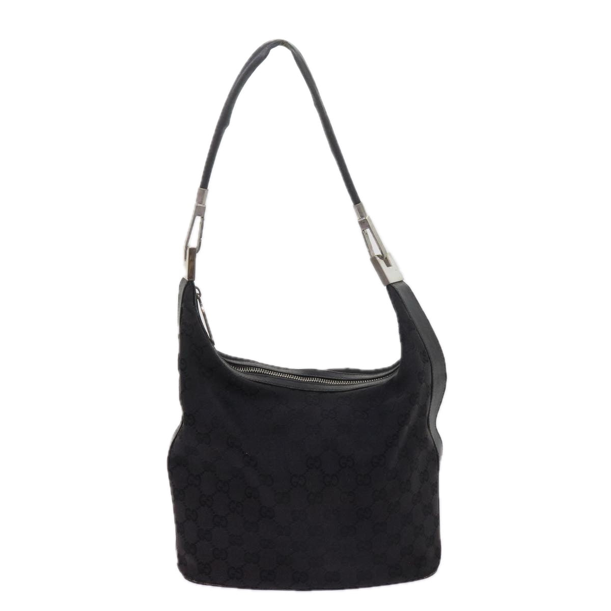 GUCCI GG Canvas Shoulder Bag Black 61700
