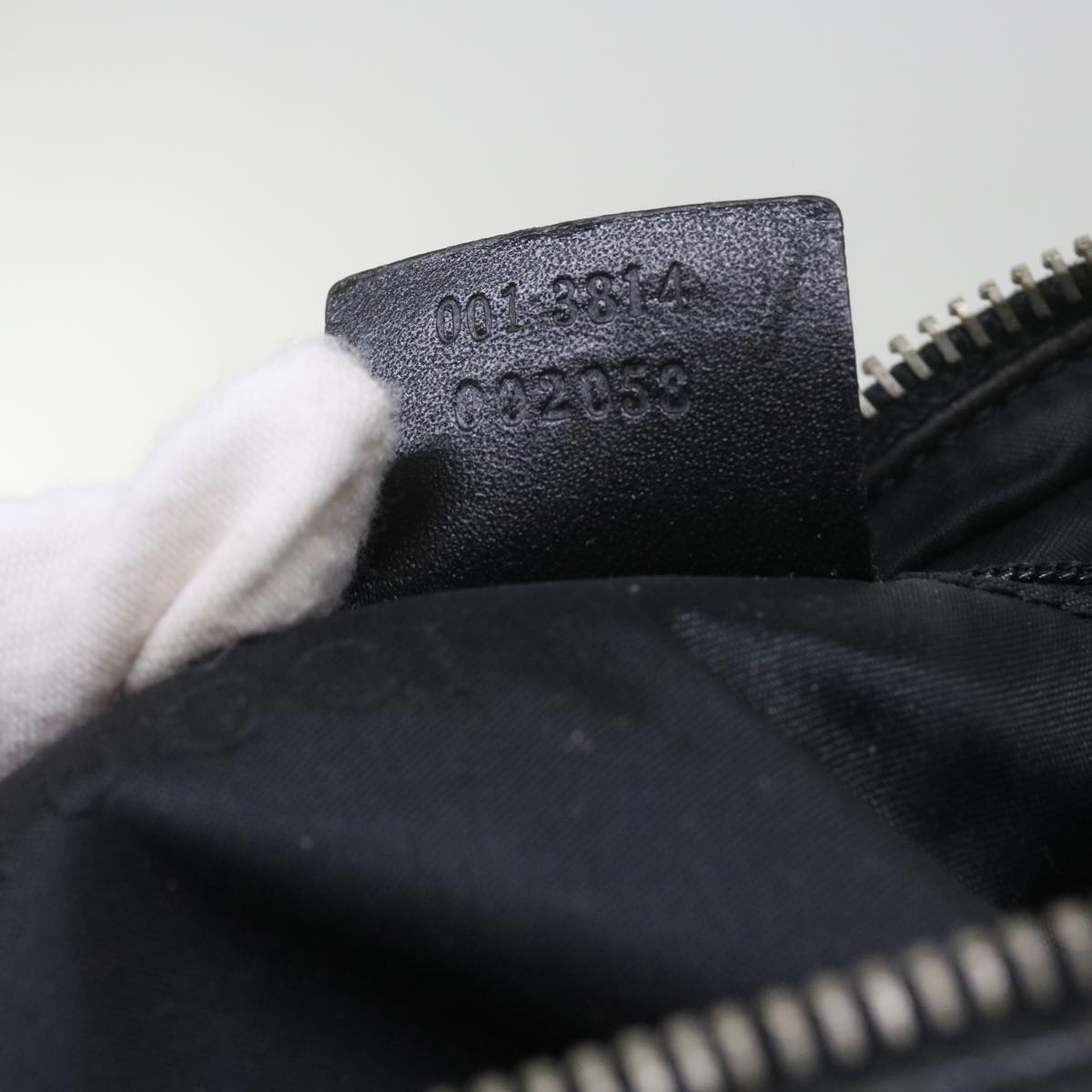 GUCCI GG Canvas Shoulder Bag Black 61700