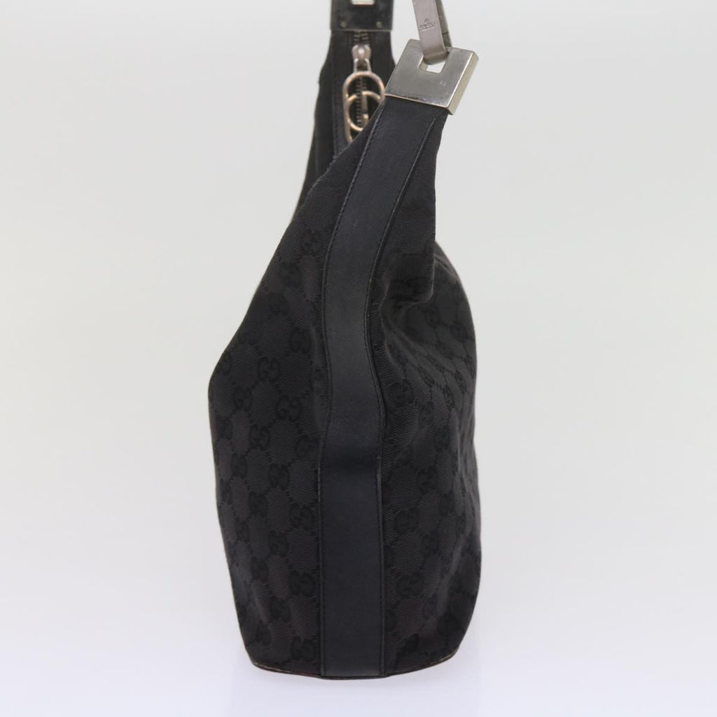 GUCCI GG Canvas Shoulder Bag Black 61700