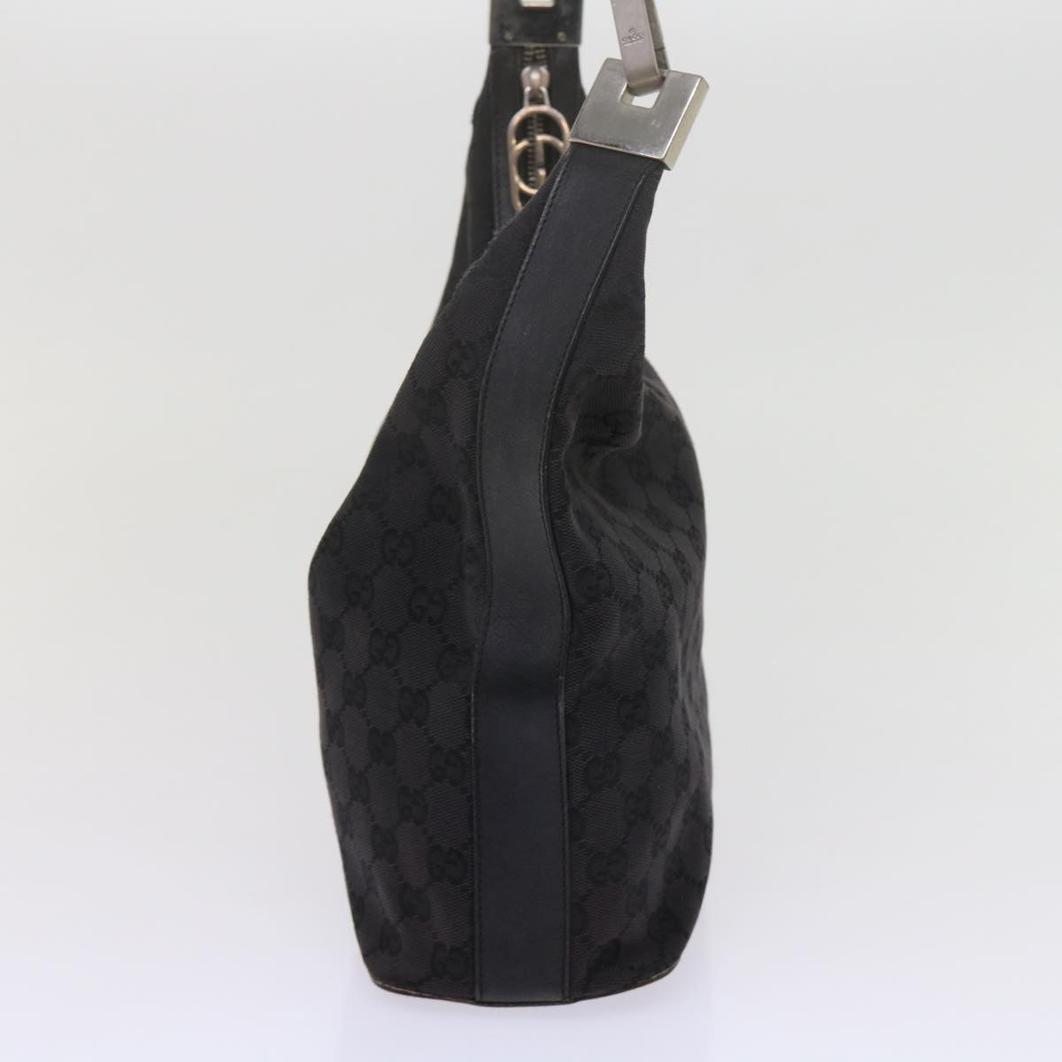 GUCCI GG Canvas Shoulder Bag Black 61700