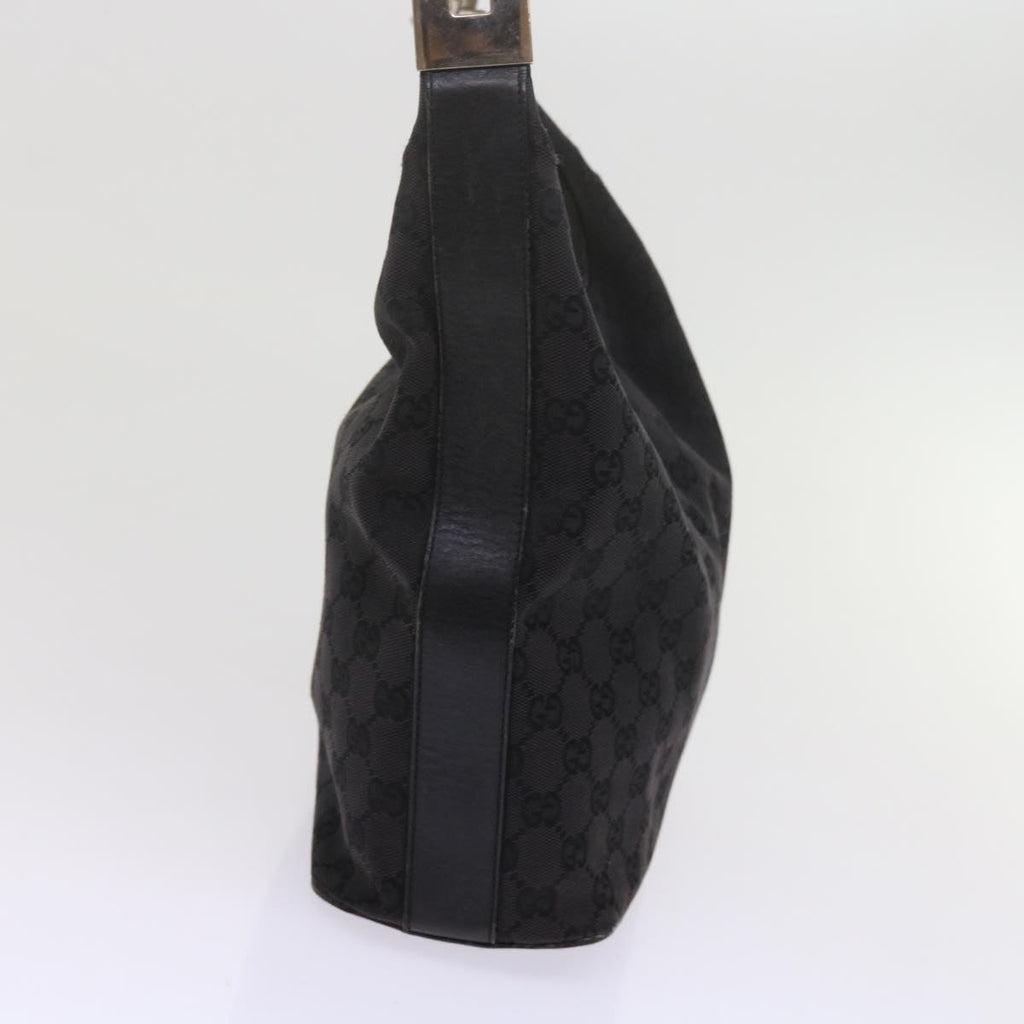 GUCCI GG Canvas Shoulder Bag Black 61700