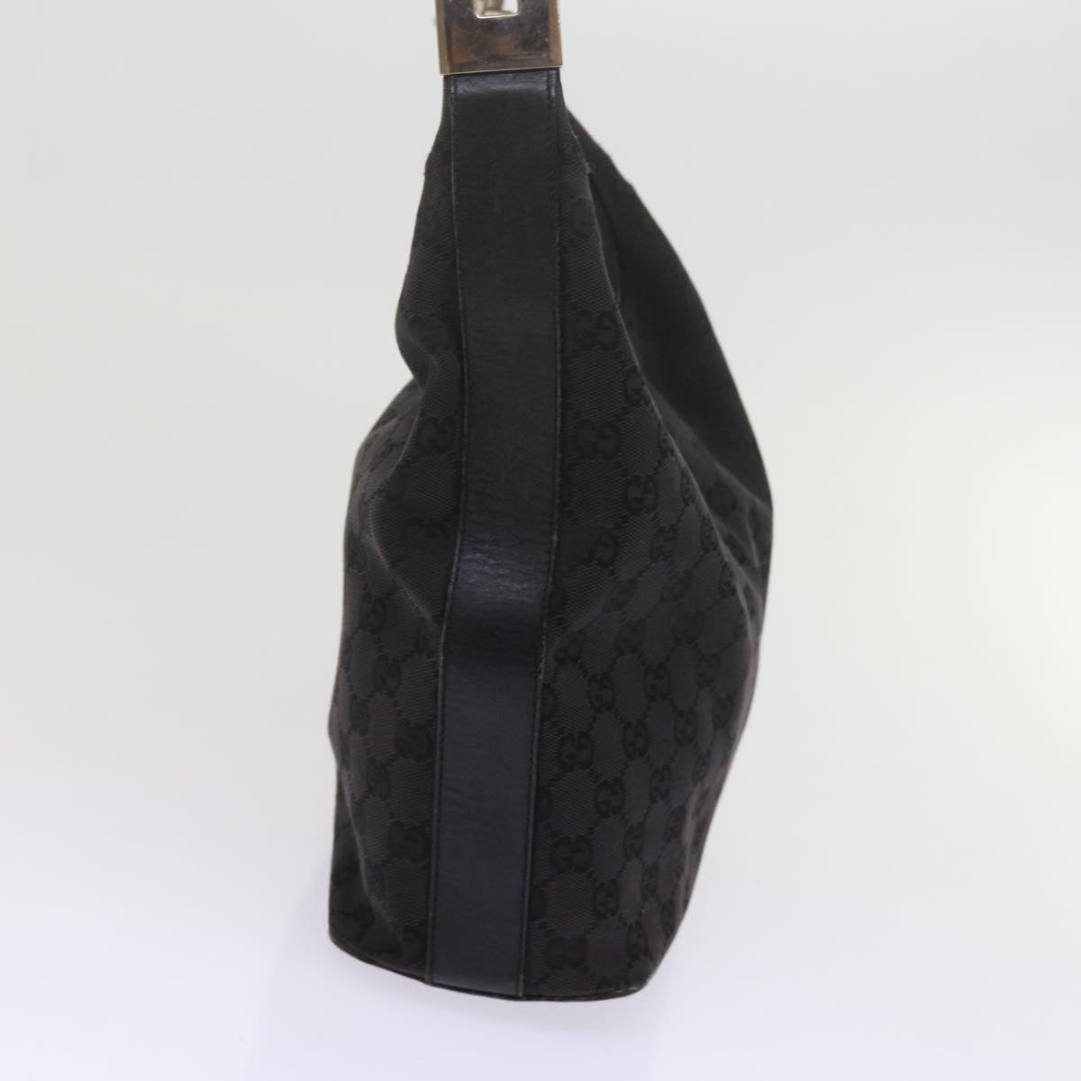 GUCCI GG Canvas Shoulder Bag Black 61700