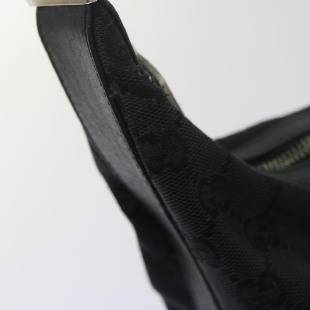 GUCCI GG Canvas Shoulder Bag Black 61700