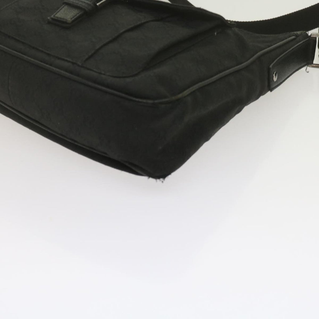 GUCCI GG Canvas Shoulder Bag Black 61704