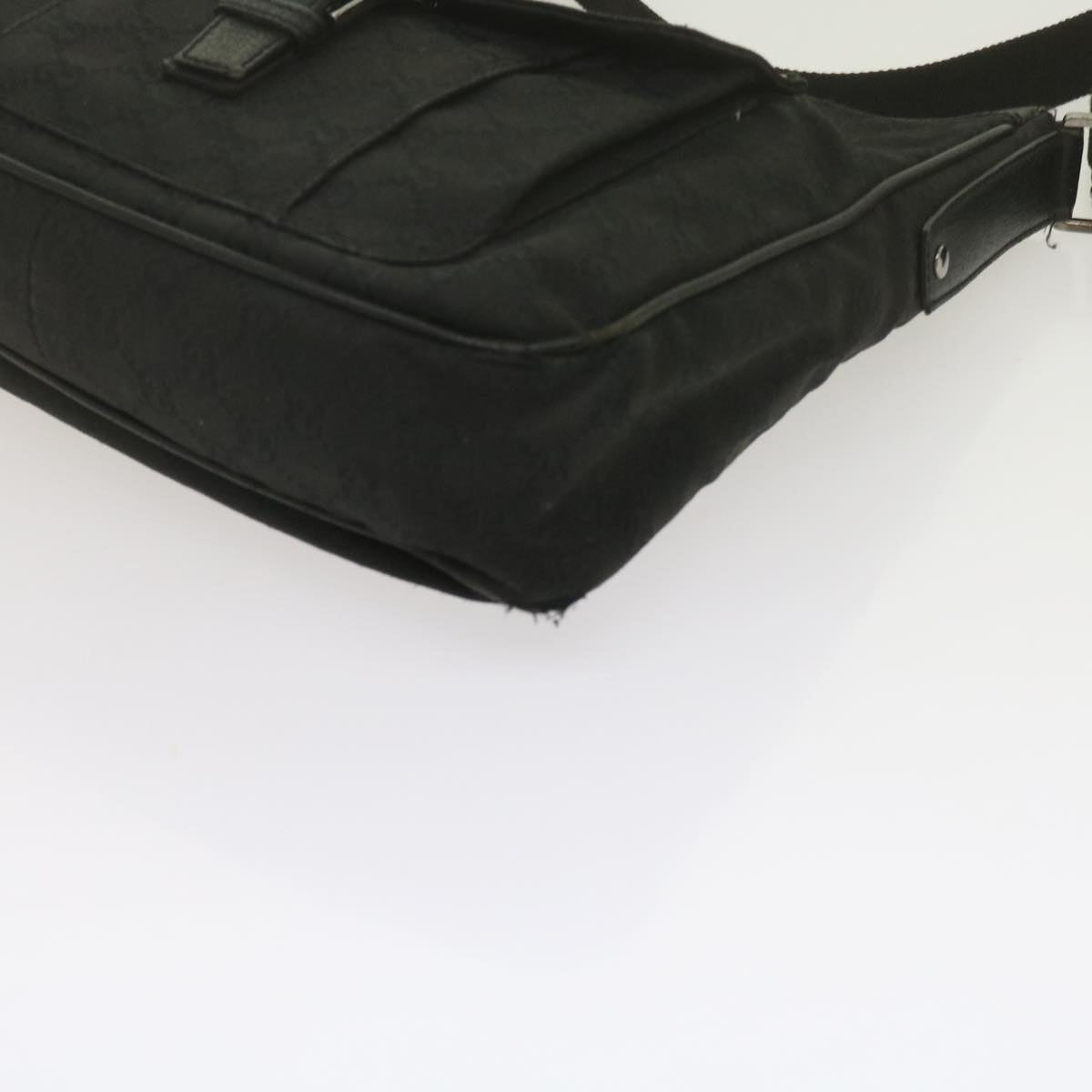 GUCCI GG Canvas Shoulder Bag Black 61704