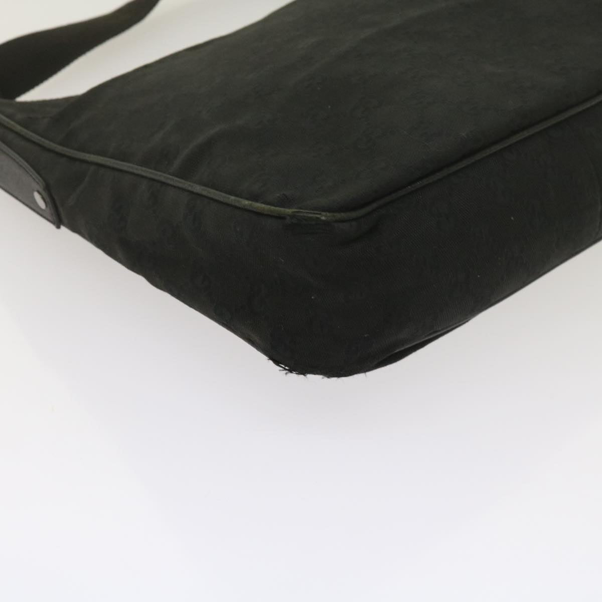 GUCCI GG Canvas Shoulder Bag Black 61704