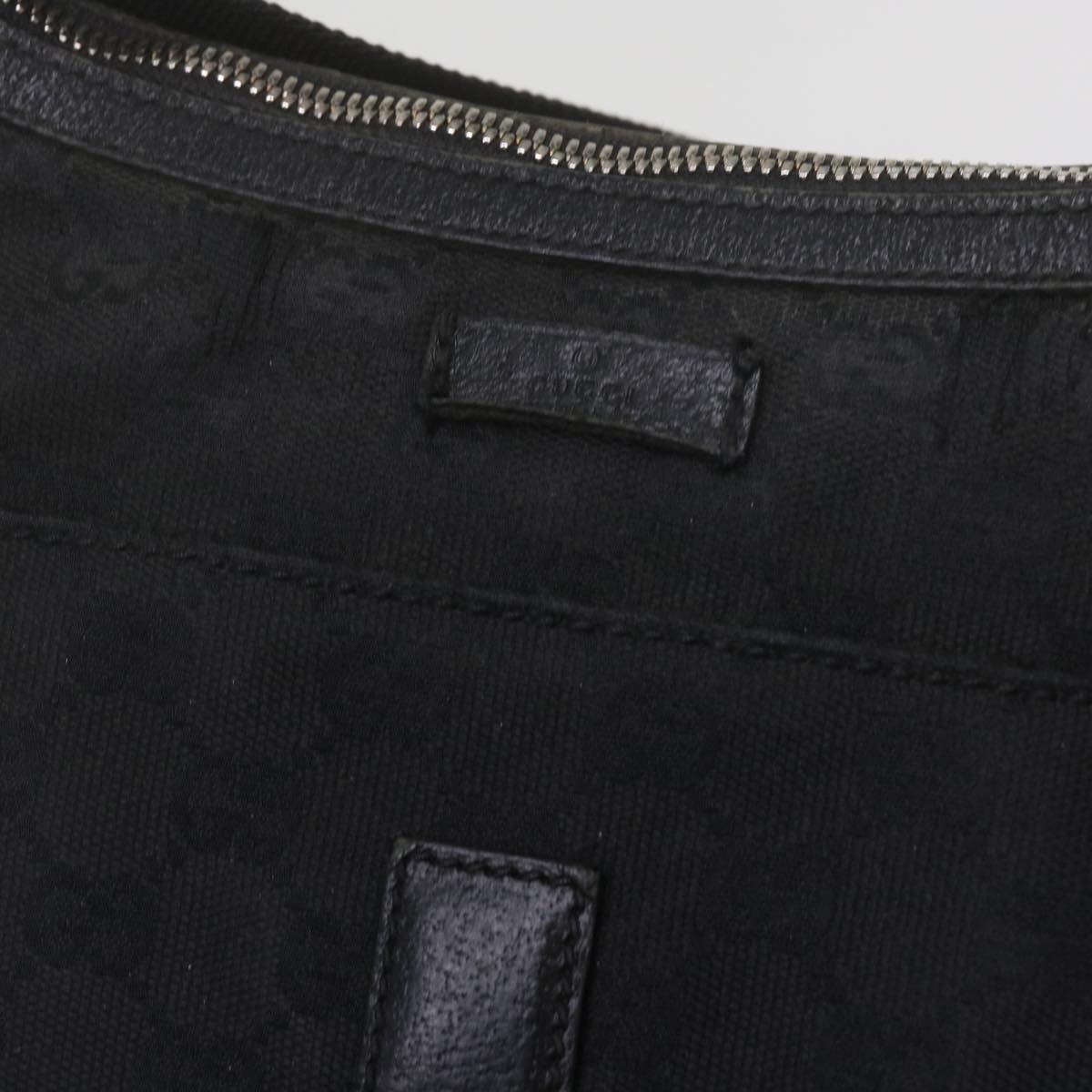 GUCCI GG Canvas Shoulder Bag Black 61704