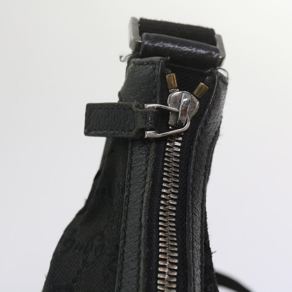 GUCCI GG Canvas Shoulder Bag Black 61704