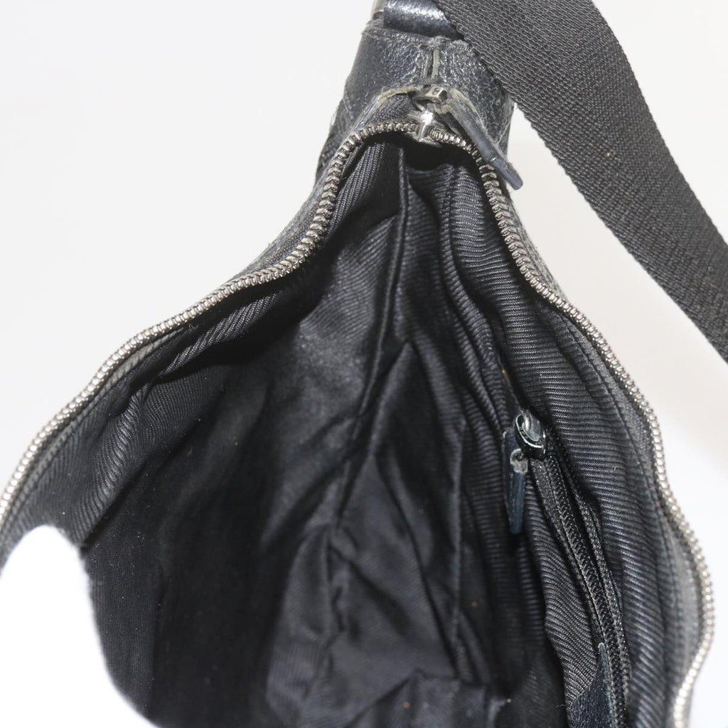 GUCCI GG Canvas Shoulder Bag Black 61704