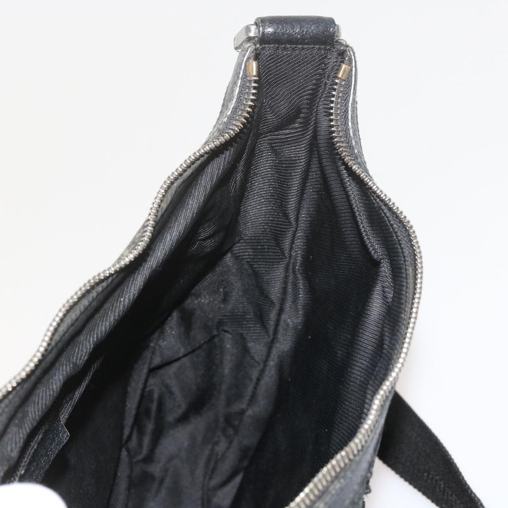 GUCCI GG Canvas Shoulder Bag Black 61704