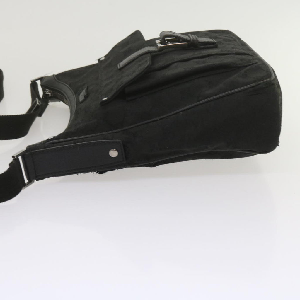 GUCCI GG Canvas Shoulder Bag Black 61704