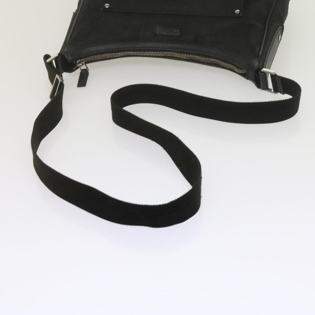 GUCCI GG Canvas Shoulder Bag Black 61704