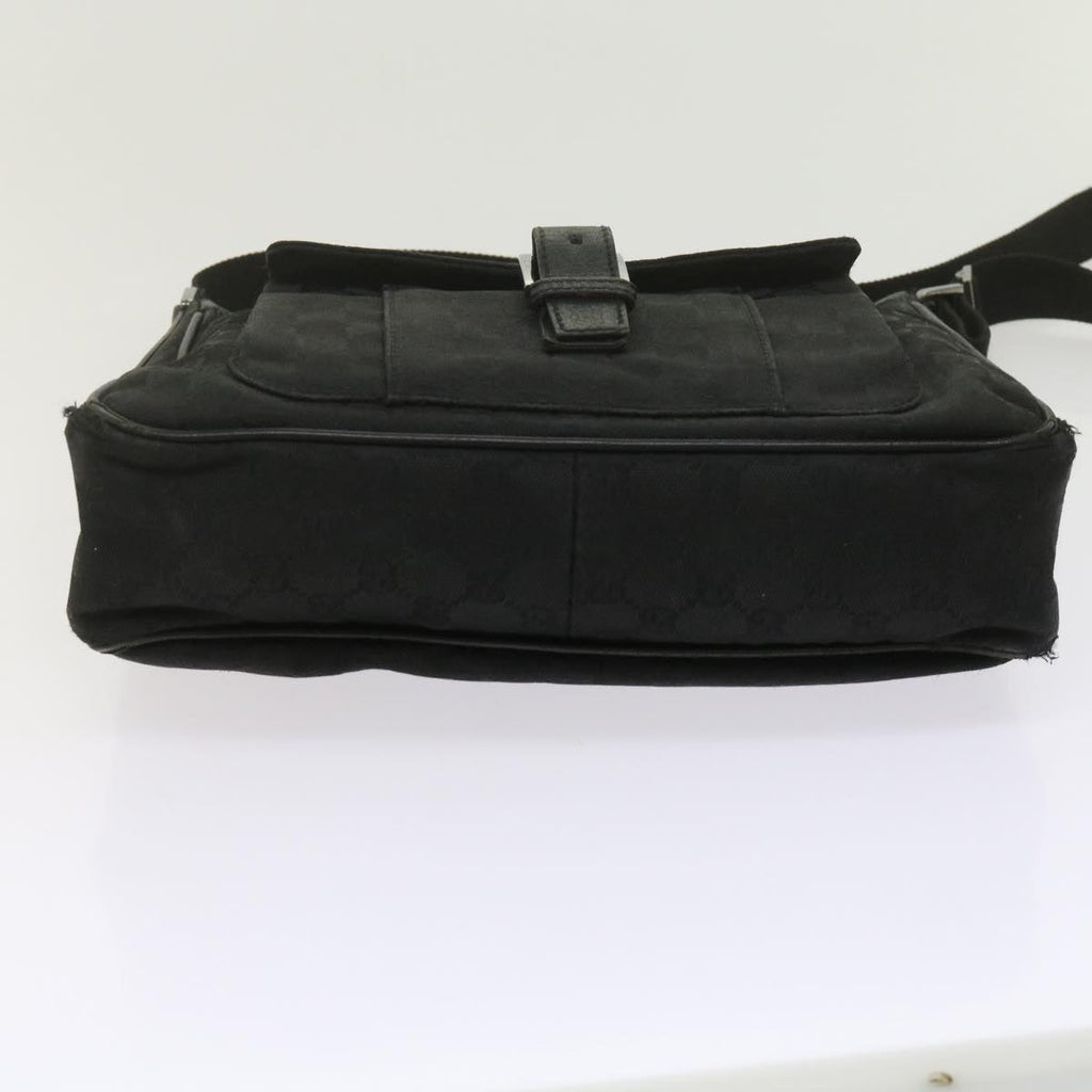 GUCCI GG Canvas Shoulder Bag Black 61704