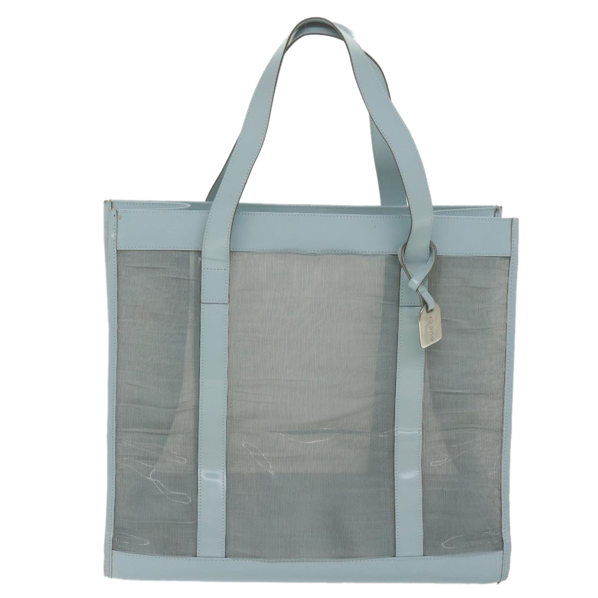 GUCCI Tote Bag Vinyl Light Blue 002 3754 0404 61705