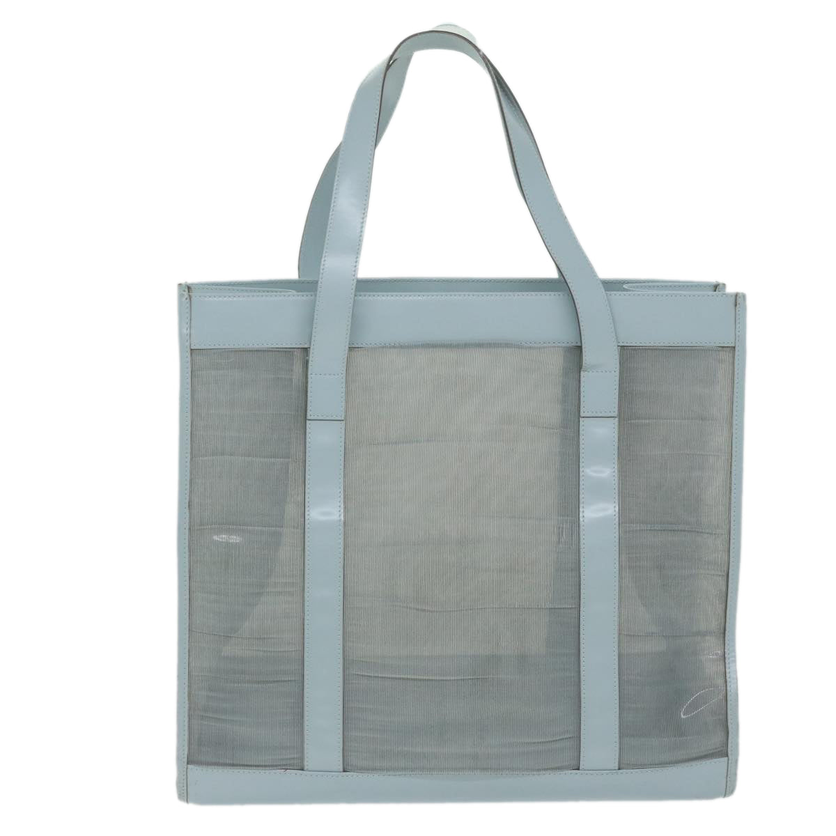 GUCCI Tote Bag Vinyl Light Blue 002 3754 0404 61705