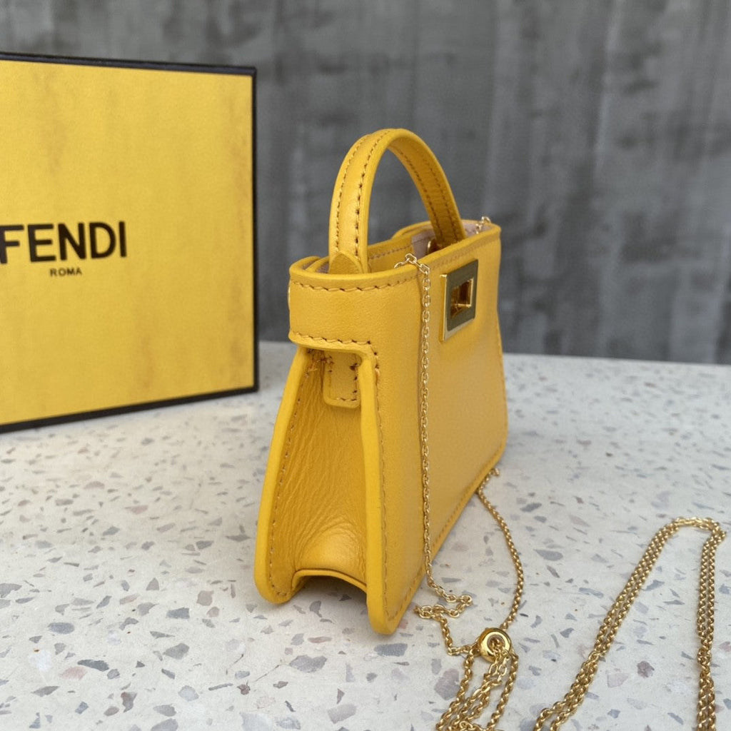 FI Nano GlamI Charm Crossbody Yellow Bag For Woman 12cm/4.5in