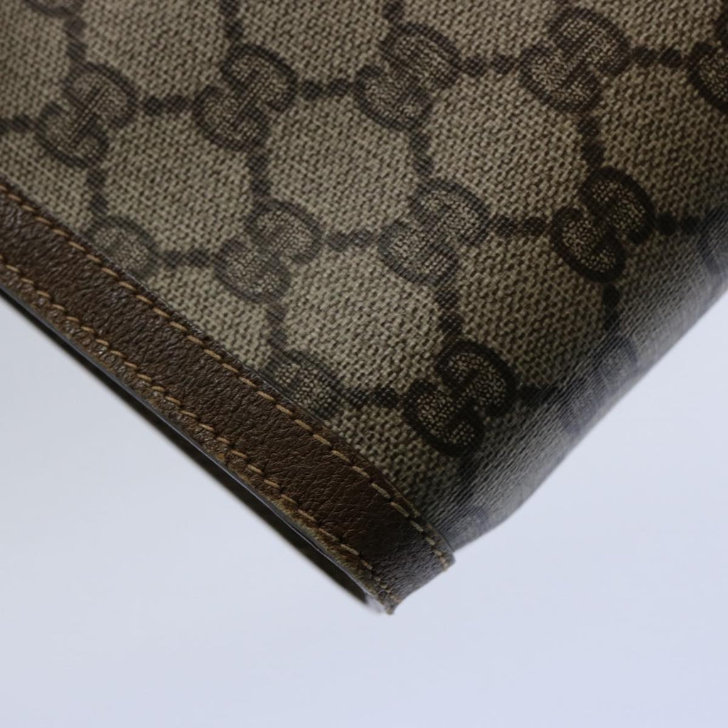 GUCCI GG Supreme Web Sherry Line Clutch Bag Beige Red Green 89 01 032 61756