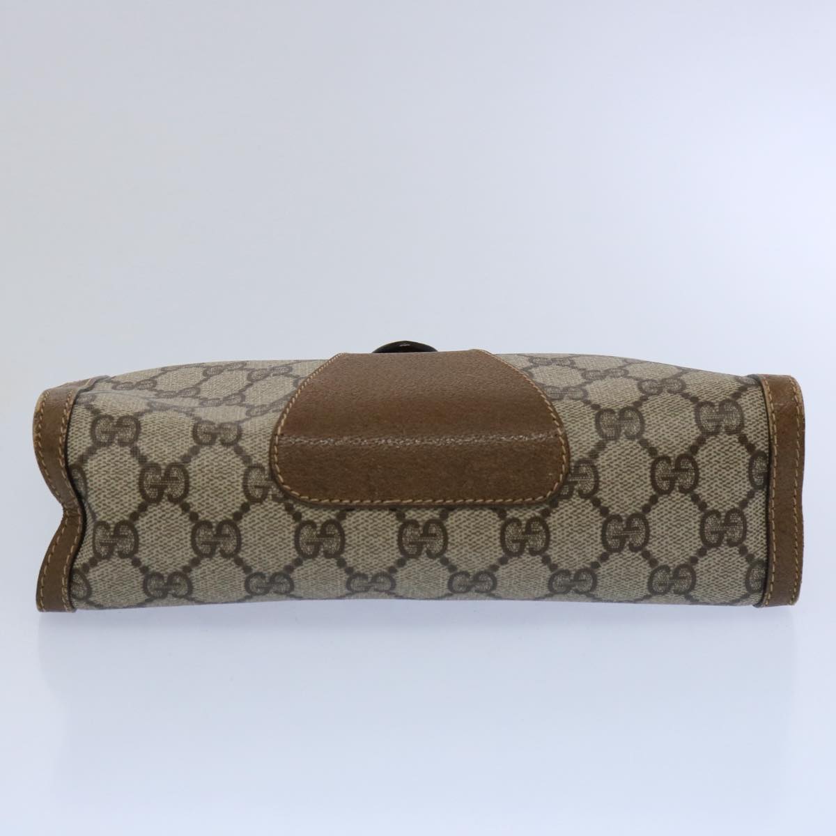 GUCCI GG Supreme Web Sherry Line Clutch Bag Beige Red Green 89 01 032 61756