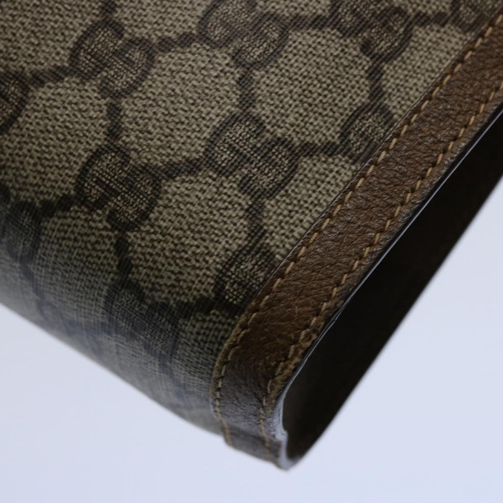 GUCCI GG Supreme Web Sherry Line Clutch Bag Beige Red Green 89 01 032 61756