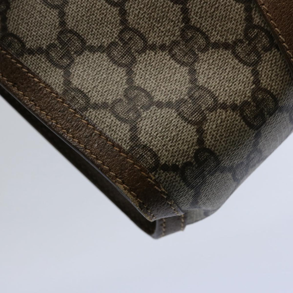 GUCCI GG Supreme Web Sherry Line Clutch Bag Beige Red Green 89 01 032 61756