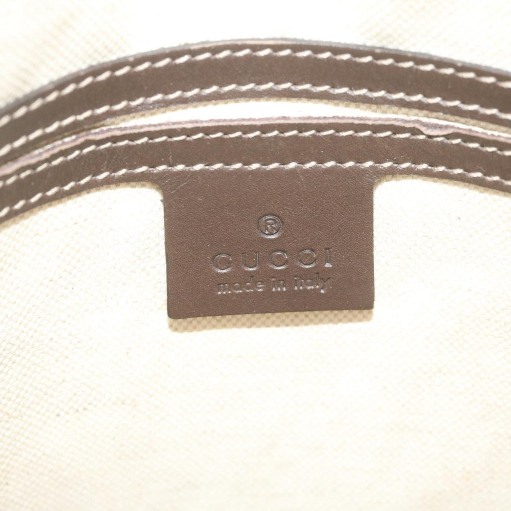 GUCCI GG Supreme Shoulder Bag PVC Leather Beige 223666 61785