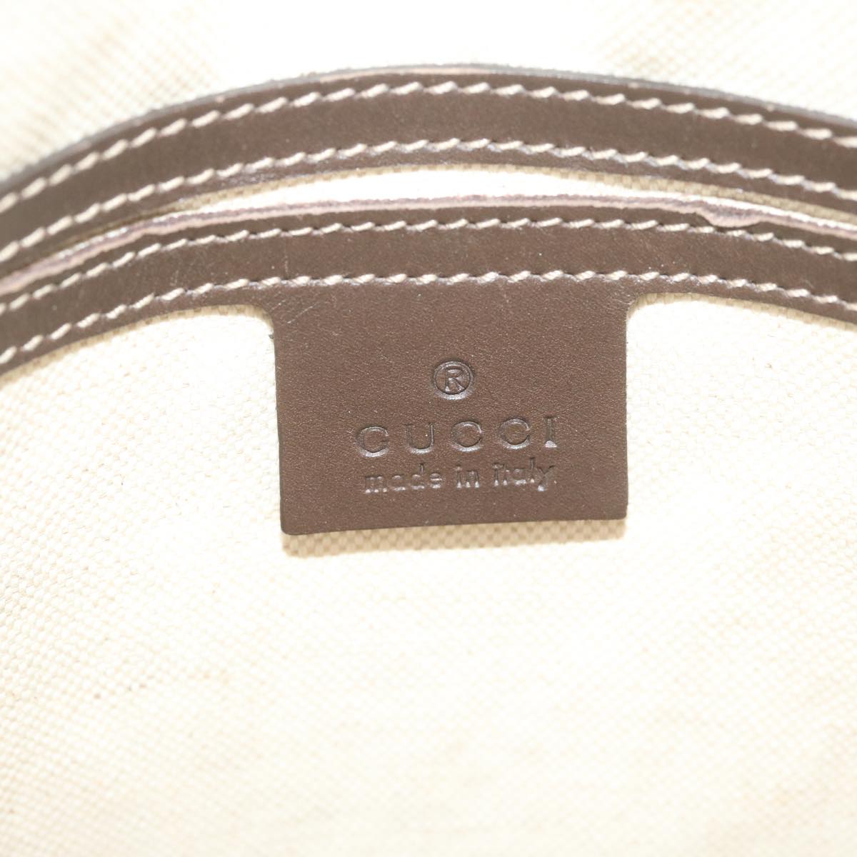 GUCCI GG Supreme Shoulder Bag PVC Leather Beige 223666 61785