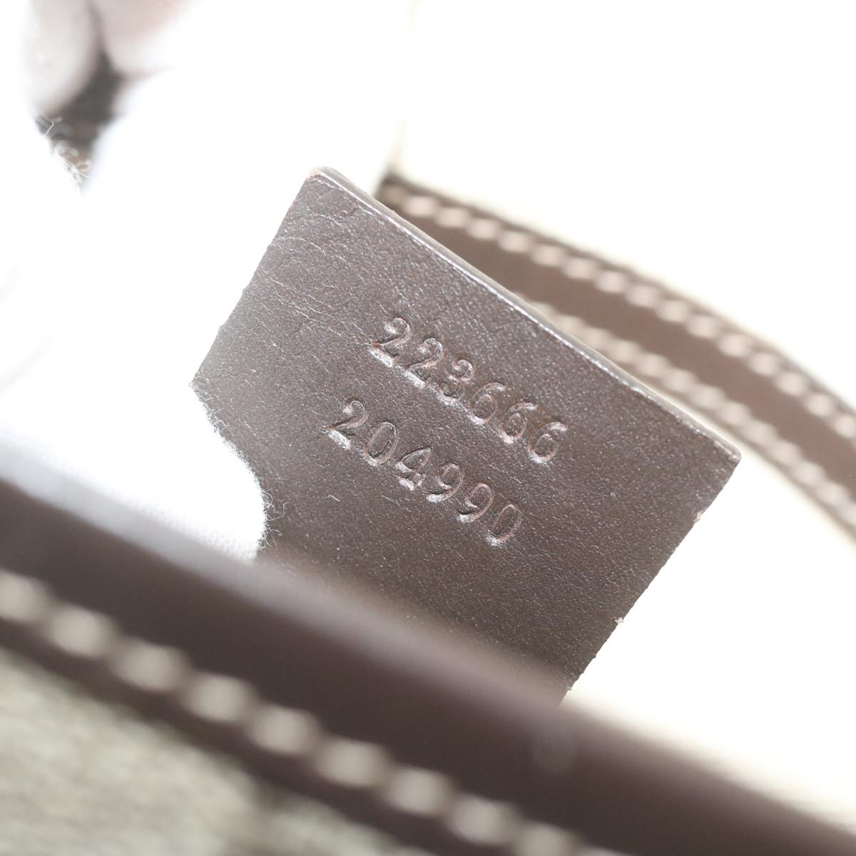 GUCCI GG Supreme Shoulder Bag PVC Leather Beige 223666 61785