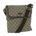 GUCCI GG Supreme Shoulder Bag PVC Leather Beige 223666 61786