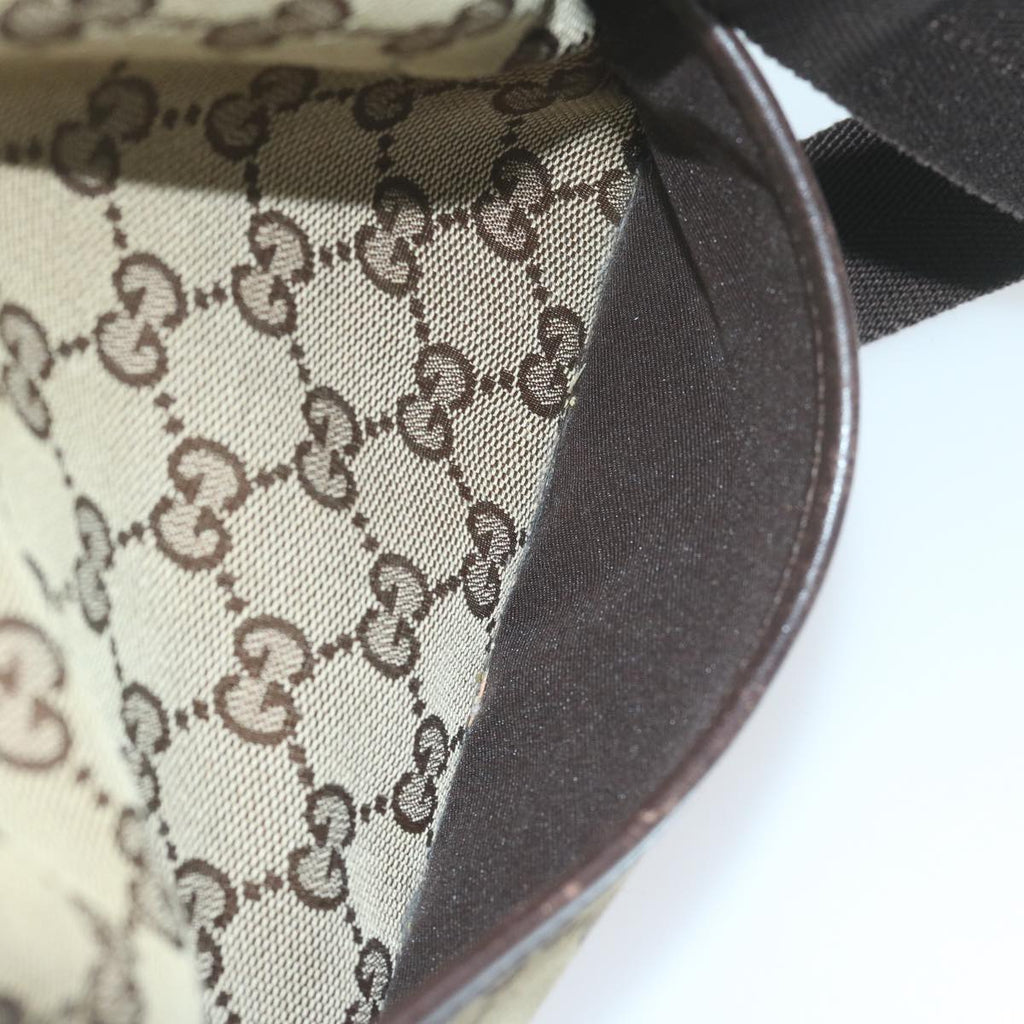 GUCCI GG Canvas Shoulder Bag Beige 147671 61787
