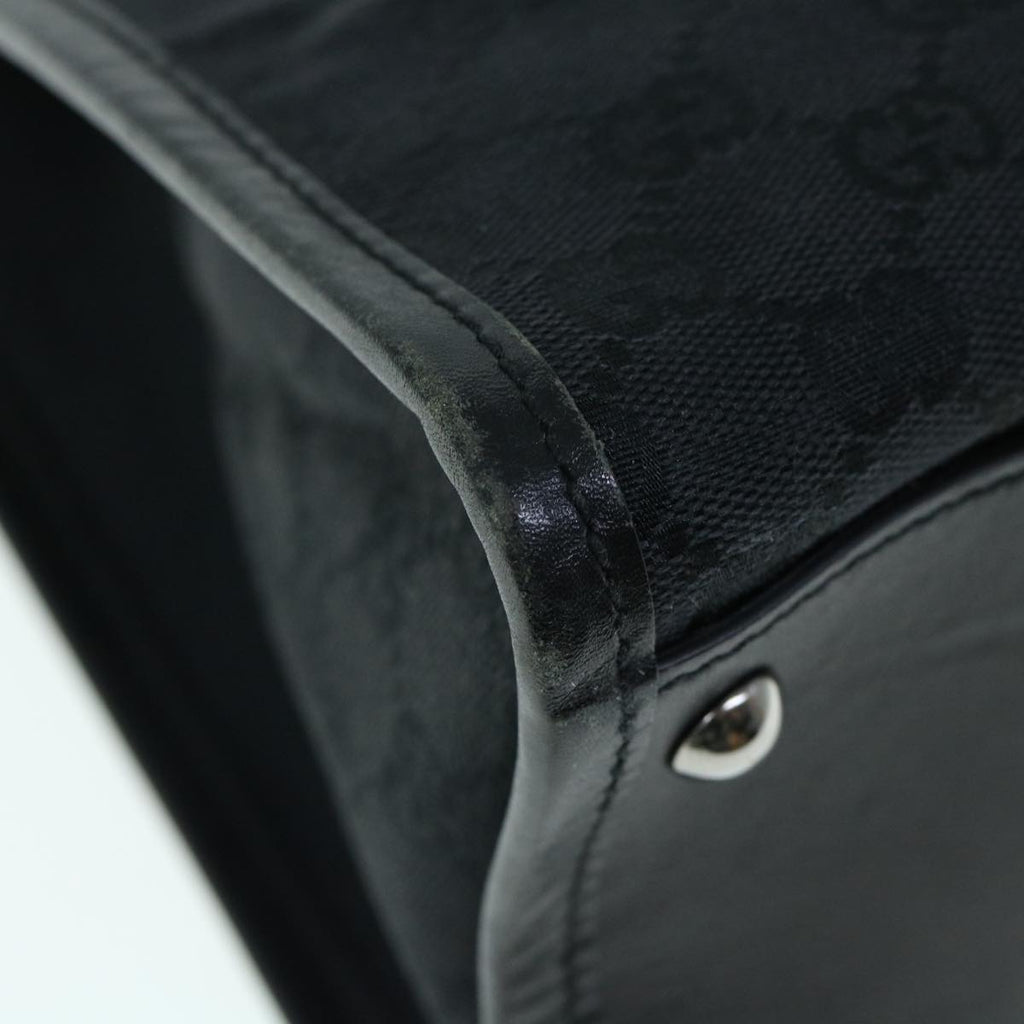 GUCCI GG Canvas Shoulder Bag Black 61801