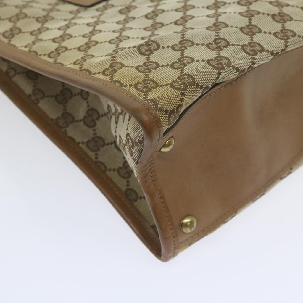 GUCCI GG Canvas Shoulder Bag Beige 110292 61802