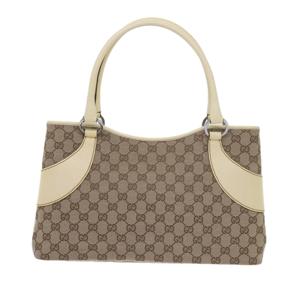 GUCCI GG Canvas Tote Bag Beige 113015 61839