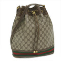 GUCCI GG Supreme Web Sherry Line Shoulder Bag Beige Red 164 02 085 61841