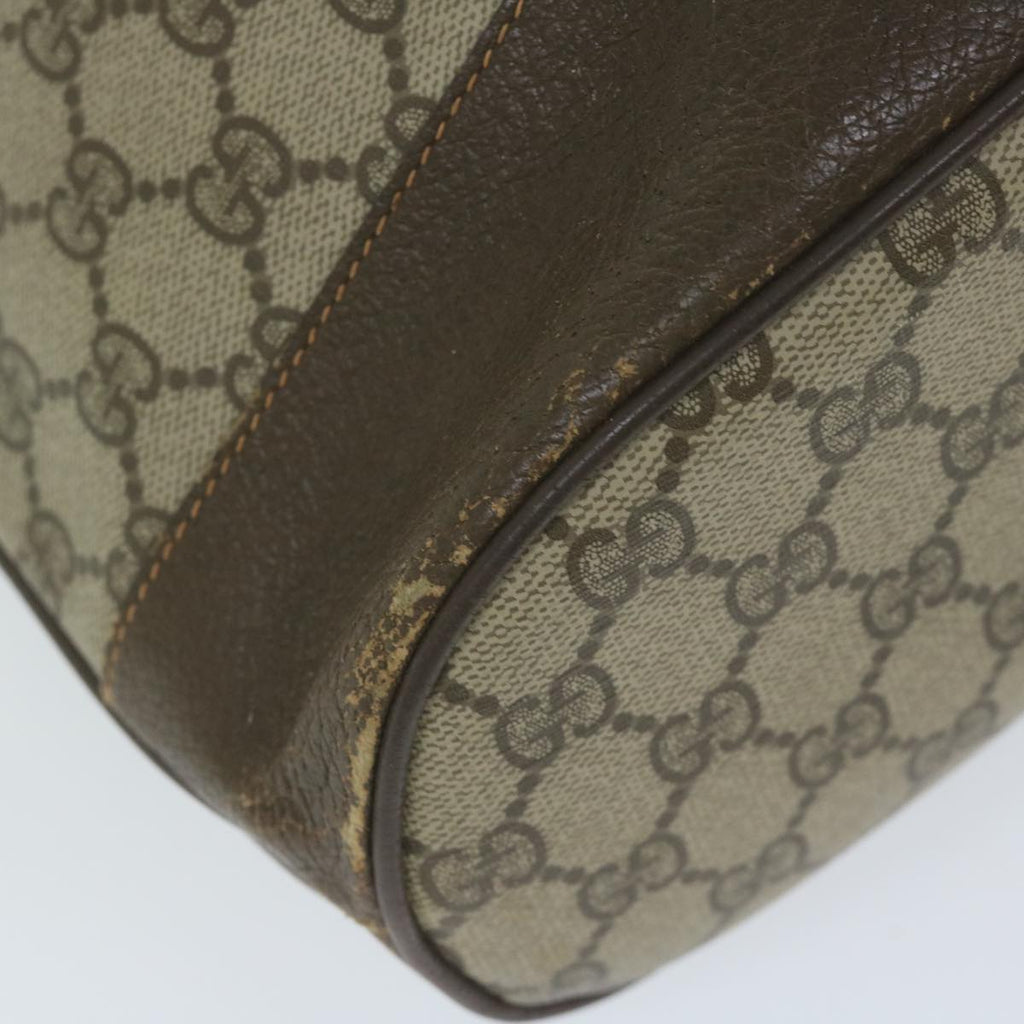 GUCCI GG Supreme Web Sherry Line Shoulder Bag Beige Red 164 02 085 61841