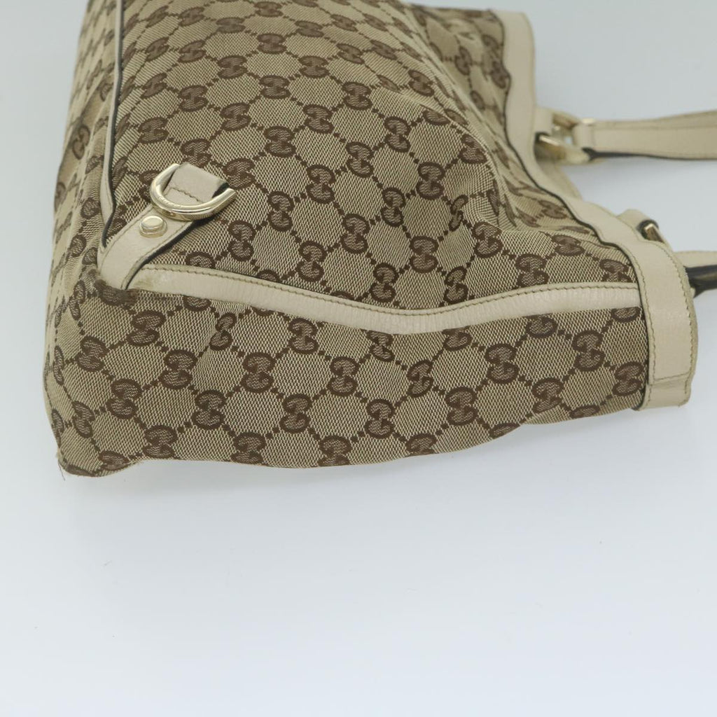 GUCCI GG Canvas Tote Bag Beige 170004 61842